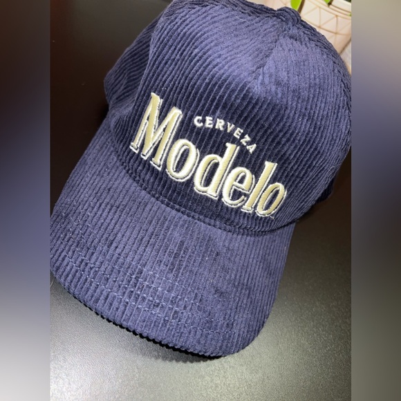 Modelo | Urban Outfitters Other - Urban Outfitters Modelo Corduroy Navy Blue SnapBack Hat Like New